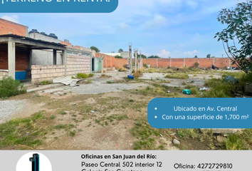 Lote de Terreno en  Paseo Central, Sin Nombre, San Juan Del Río, Querétaro, México