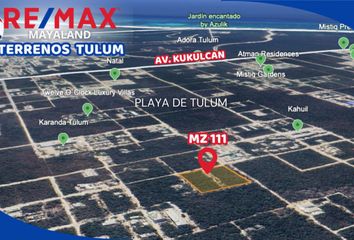 Lote de Terreno en  77766, Tulum, Quintana Roo, Mex