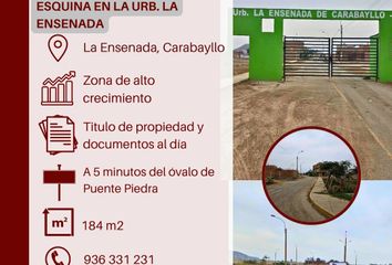Terreno en  Urb La Ensenada De Carabayllo, Carabayllo 15121, Perú