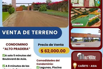 Terreno en  Condominio Alto Pradera, Carretera Panamericana Sur, Asia, Perú