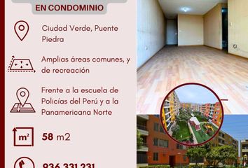 Departamento en  Condominio Ciudad Verde - Paz Centenario - Depa + Club, Autopista Panamericana Norte, Puente Piedra, Perú