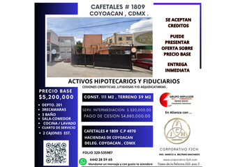 Departamento en  Avenida Cafetales 809, Coapa, Hacienda De Coyoacán, Ciudad De México, Cdmx, México