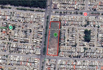 Lote de Terreno en  Avenida Kabáh, Villas Del Mar, Cancún, Benito Juárez, Quintana Roo, 77517, Mex