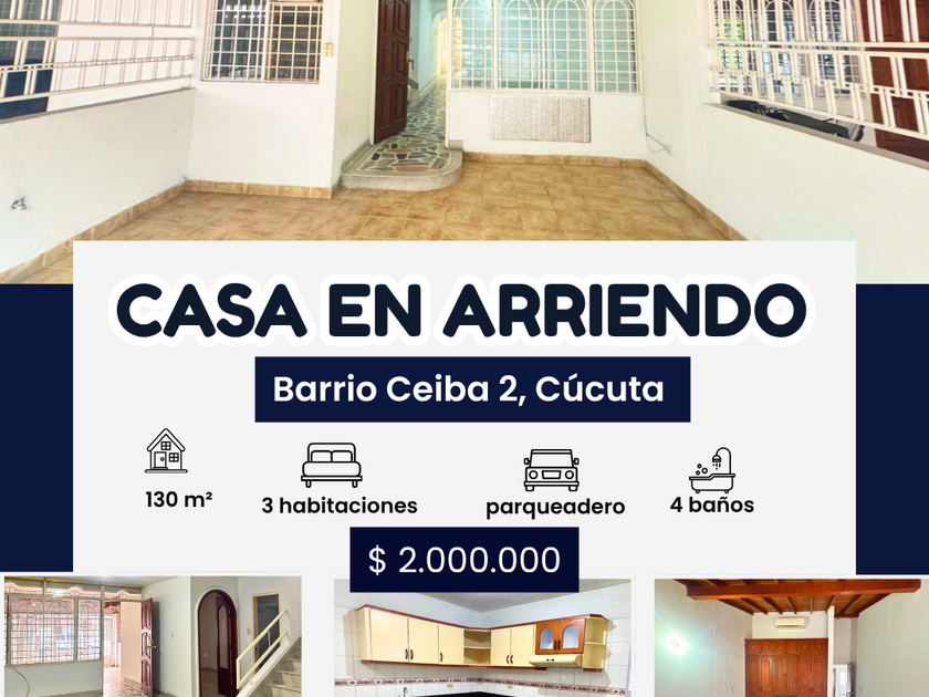 Casa en arriendo Ceiba 2, Avenida 8 Este, Barrio Ceiba 2, Cúcuta, Norte De Santander, Colombia