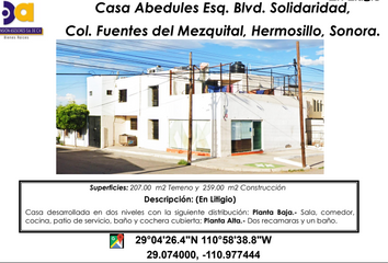 Casa en  Boulevard Solidaridad 591, Fuentes Del Mezquital, Hermosillo, Sonora, 83240, Mex