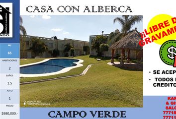 Casa en  Campo Verde, Jose Maria Morelos Y Pavon, Pueblo Viejo, Temixco, Morelos, México