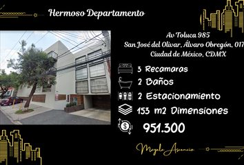 Departamento en  Av Toluca 985, San José Del Olivar, 01770 Ciudad De México, Cdmx, México