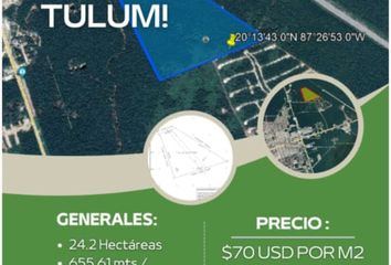 Lote de Terreno en  La Veleta, Tulum, Quintana Roo, México