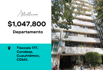 Departamento en  Tlaxcala 177, Hipódromo Condesa, Ciudad De México, Cdmx, México