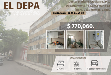 Departamento en  Doctor Mariano Azuela No. 249-departamento 11, Santa María La Ribera, Ciudad De México, Cdmx, México