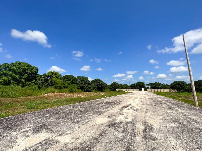 Terreno sobre carretera en Castamay Campeche.