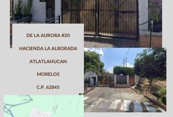 Casa en  Fraccionamiento Hacienda La Alborada, Atlatlahucan, Morelos, México