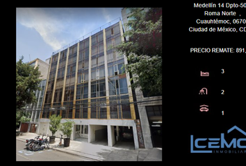 Departamento en  Medellín 14, Roma Norte, Ciudad De México, Cdmx, México