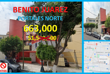 Departamento en  Portales Norte, Ciudad De México, Cdmx, México