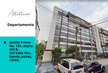 Departamento en  Adolfo Prieto No. 125-depto 402 B, Del Valle Centro, Ciudad De México, Cdmx, México