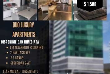 Departamento en  Quo Luxury Apartments, Quo Tower, Joaquín José Orrantia González, Guayaquil, Ecuador