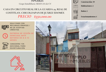 Casa en  Circuito Real De La Guarda, Chicoloapan De Juárez, Edomex, México