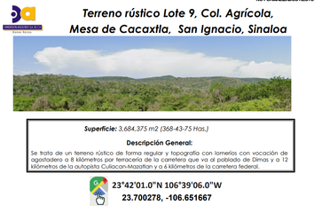 Lote de Terreno en  Meseta De Cacaxtla, Sinaloa, México