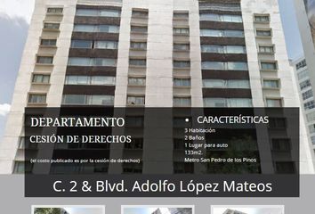 Departamento en  C. 2 & Blvd. Adolfo López Mateos, San Pedro De Los Pinos, Ciudad De México, Cdmx, México