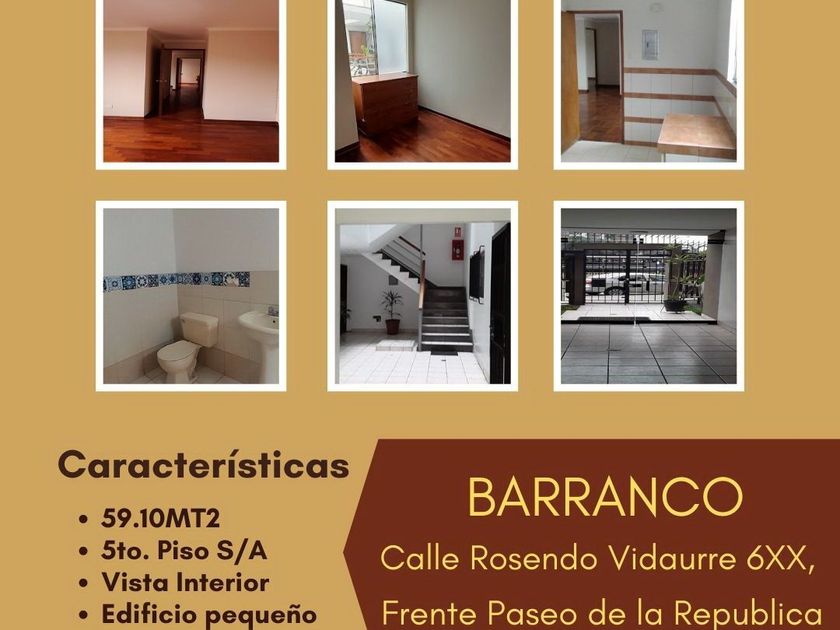 Departamento en venta Rosendo Vidaurre 645, Barranco, Perú