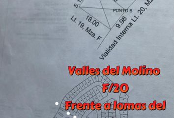 Lote de Terreno en  Valles Del Molino B, El Molino Residencial & Golf, Calzada Lomas Del Molino, El Molino Residencial, Guanajuato, México