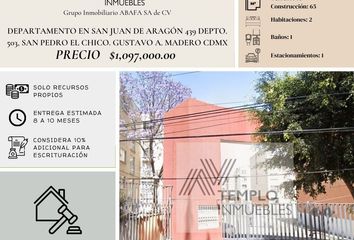 Departamento en  Calzada San Juan De Aragón 439-depto 503, Dm Nacional, San Pedro El Chico, Gustavo A. Madero, Cdmx, México