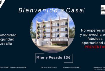 Departamento en  Mier Y Pesado 136, Código 2, Colonia Del Valle Norte, Del Valle Nte, Cdmx, México