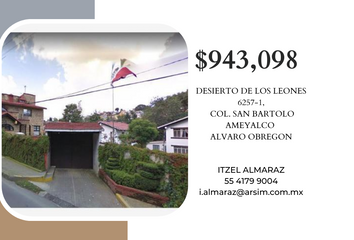 Casa en  Desierto De Los Leones 6257-1, San Bartolo Ameyalco, Ciudad De México, Cdmx, México