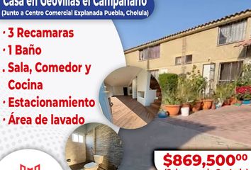Casa en  Geovillas El Campanario, Cholula, Puebla, México
