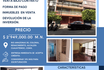 Departamento en  Río Amazonas 35, Col. Renacimiento, Cuauhtémoc, 06500 Ciudad De México, Cdmx, México