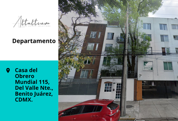 Departamento en  Casa Del Obrero Mundial 115, Código 2, Colonia Del Valle Norte, Ciudad De México, Cdmx, México