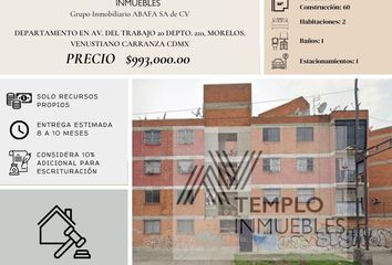 Departamento en  Av. Del Trabajo 20-depto 210, Morelos, Venustiano Carranza, Cdmx, México