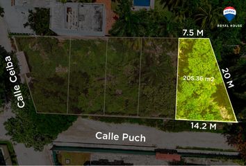 Lote de Terreno en  Calle Puch & Calle Ceiba, Cancún, Quintana Roo, México