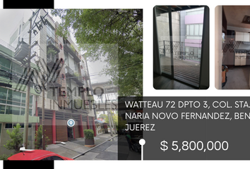 Departamento en  Watteau 72, Nonoalco, 03700 Ciudad De México, Cdmx, México