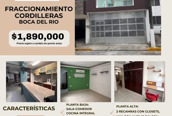 Casa en fraccionamiento en  Fraccionamiento Cordilleras, Circuito Pirneos, El Morro, Veracruz, México