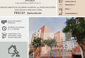 Departamento en  Calle Aluminio 166-depto 102, Popular Rastro, Venustiano Carranza, Cdmx, México