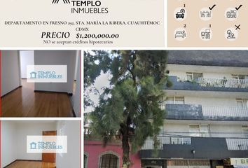 Departamento en  Calle Del Fresno 292, Sta María La Ribera, Cuauhtémoc, Cdmx, México