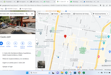 Departamento en  C. Cedro 269, Sta María La Ribera, 06400 Ciudad De México, Cdmx, México