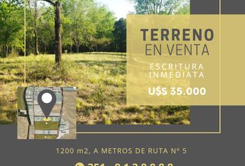 Terrenos en  Ruta Provincial 5, Villa General Belgrano, Calamuchita, Córdoba, Arg