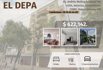 Departamento en  Avenida Andrés Molina Enríquez 4204, Asturias, Ciudad De México, Cdmx, México