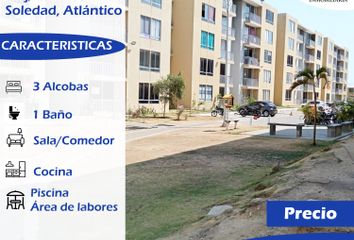 Apartamento en  Conjunto Residencial Palma, Soledad, Barranquilla, Atlántico, Colombia