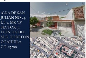 Casa en  San Julián, Fuentes Del Sur, Torreón, Coahuila De Zaragoza, México