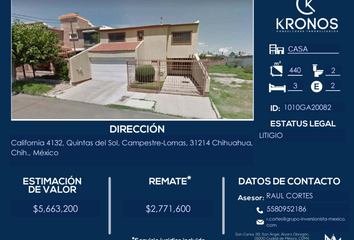 Casa en  California 4132, Quintas Del Sol, Campestre-lomas, 31214 Chihuahua, Chih., México