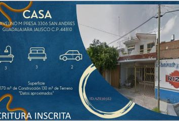 Casa en  Calle Avelino M. Presa, San Andrés, 44810 Guadalajara, Jalisco, México